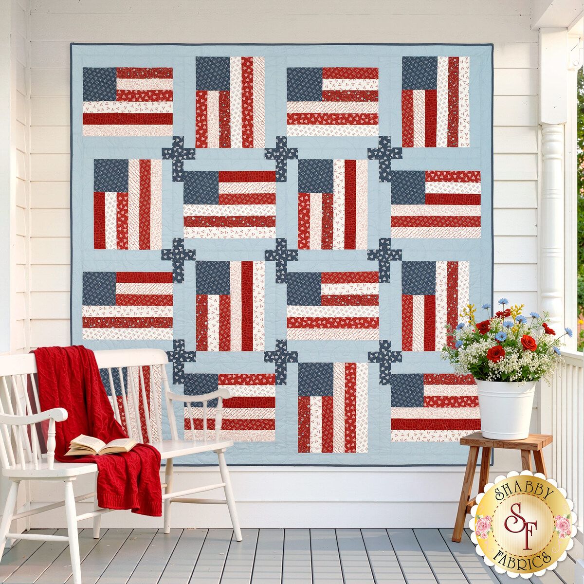 1200x1200 God and Country Quilt Kit
