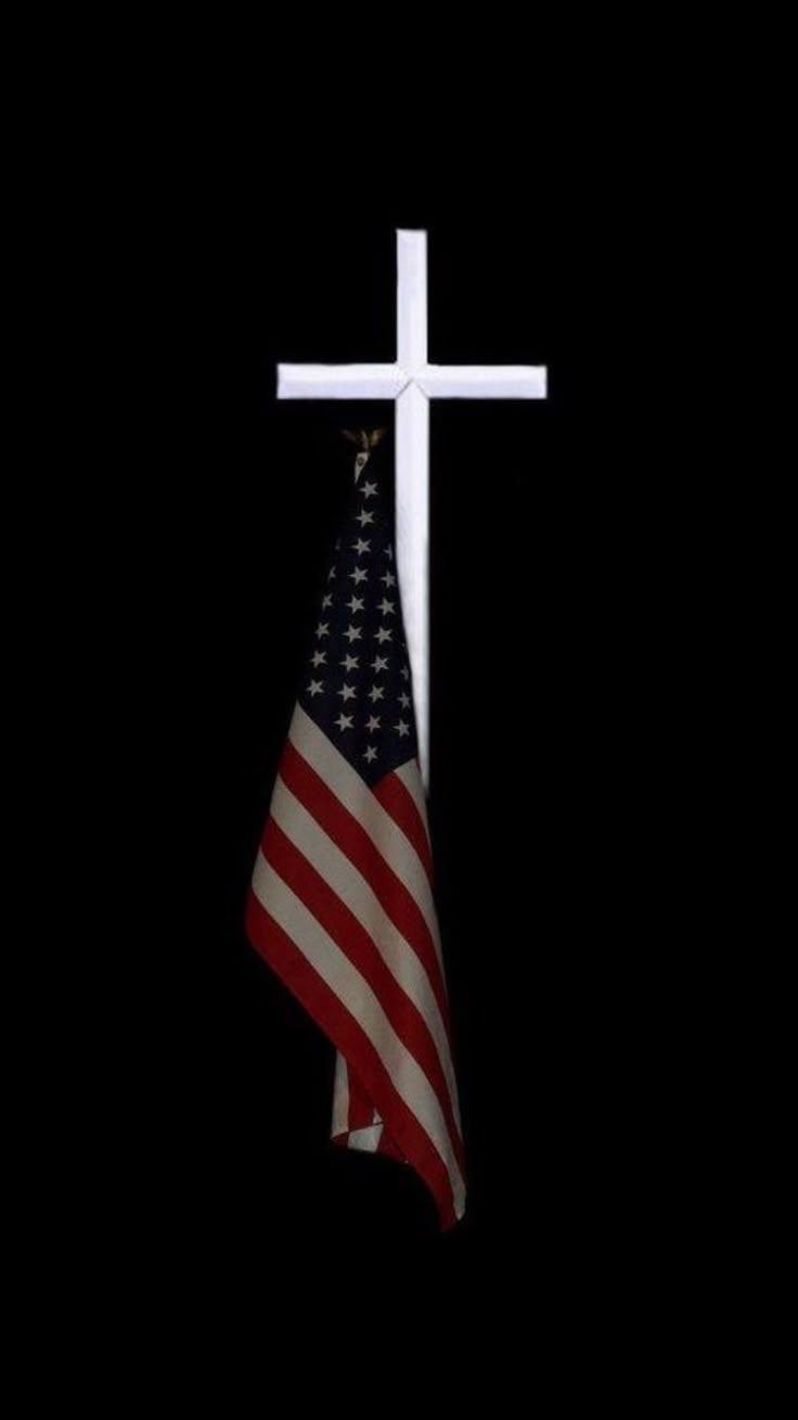 736x1309 American Flag and Cross Wallpaper. Christian flag wallpaper, God family country wallpaper, American flag background
