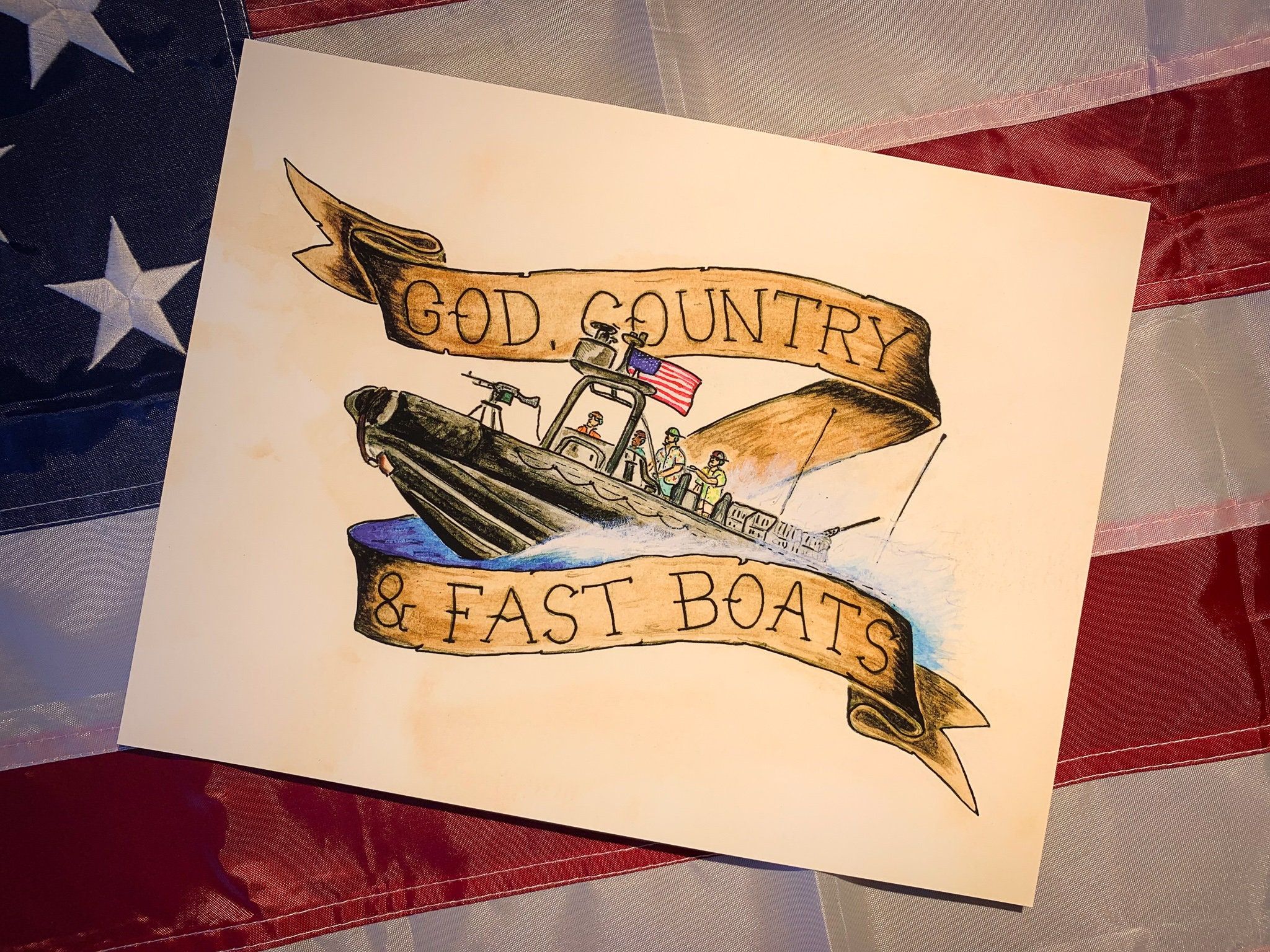 2048x1536 SWWC God, Country, & Fast Boats Print