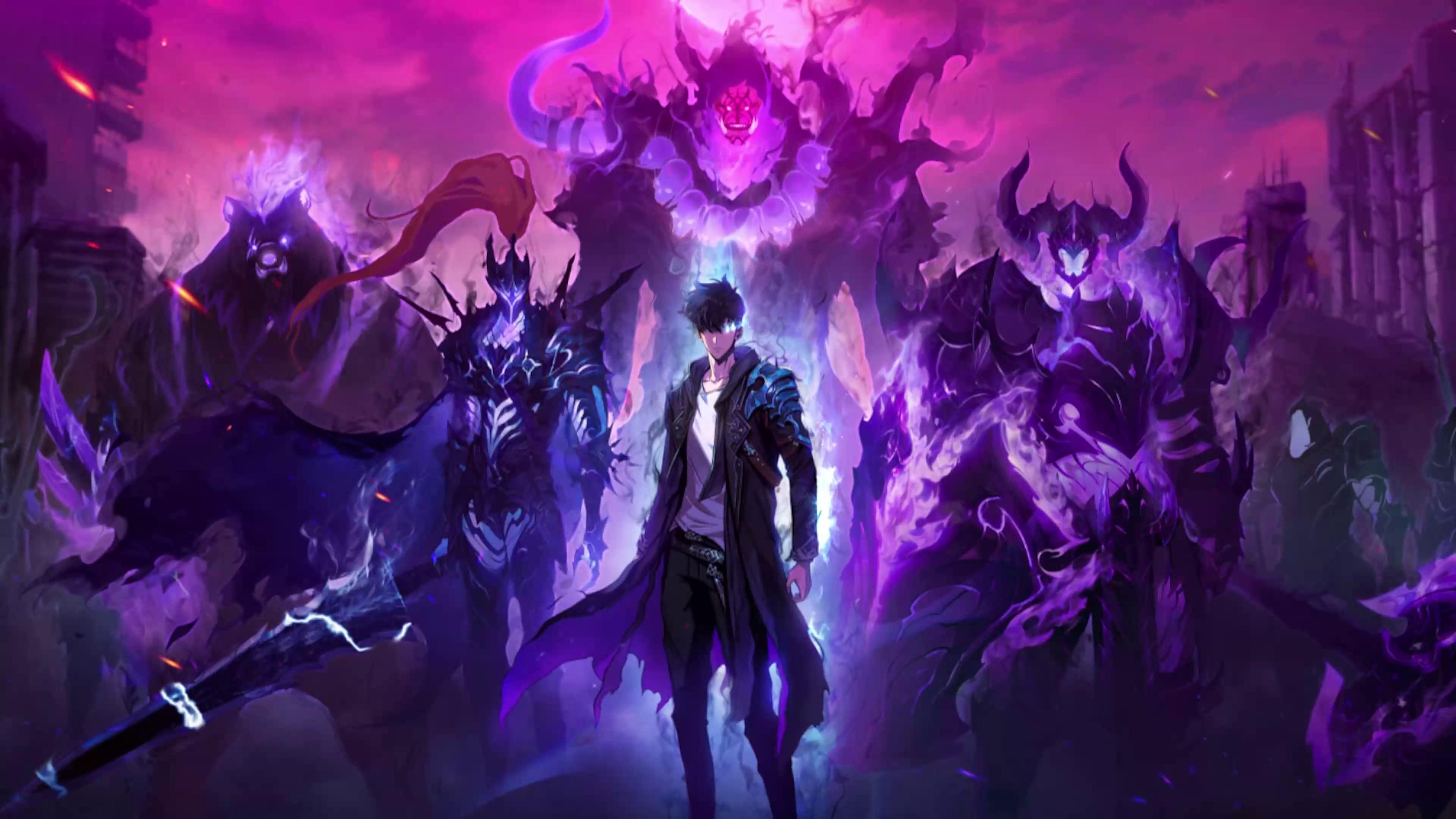 3840x2160 Shadow Monarch Jinwoo Live Wallpaper