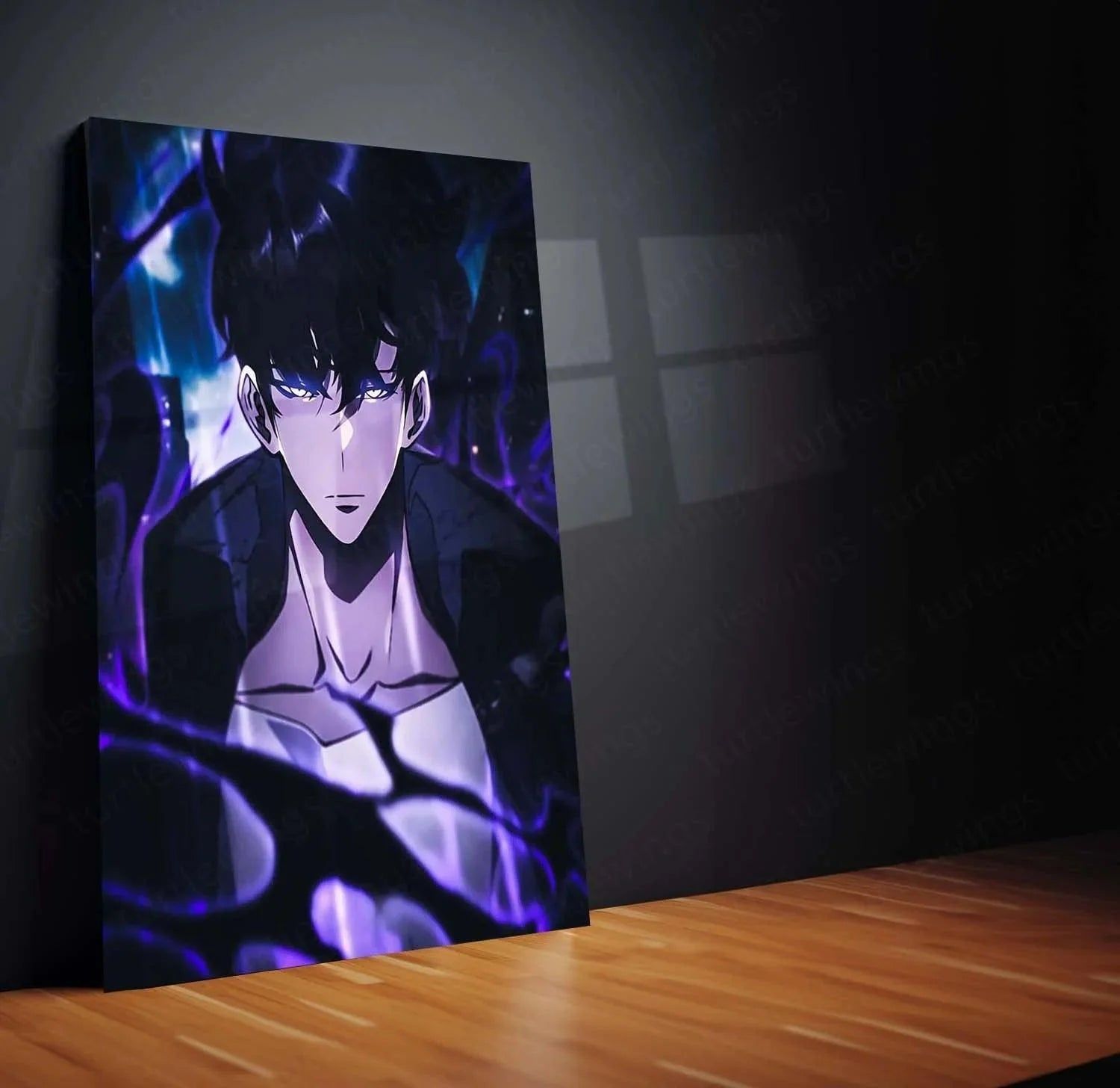 1500x1456 Sung Jin Woo: The Shadow Monarch Metal Poster