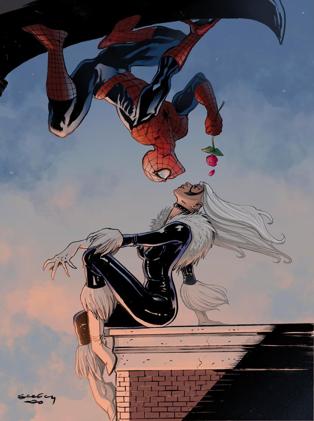 1080x1447 Spider Man & Black Cat By Tim Seeley W/ Colors By Rafa Corona