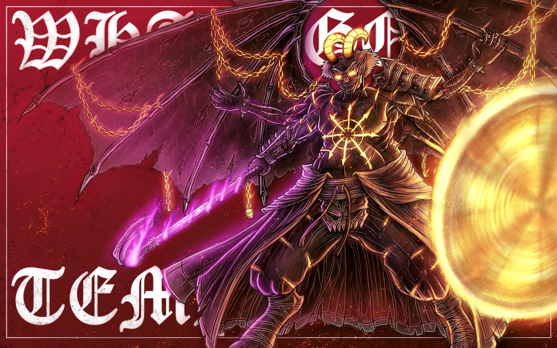 1920x1200 Daemon prince Stinkmeaner Art commission