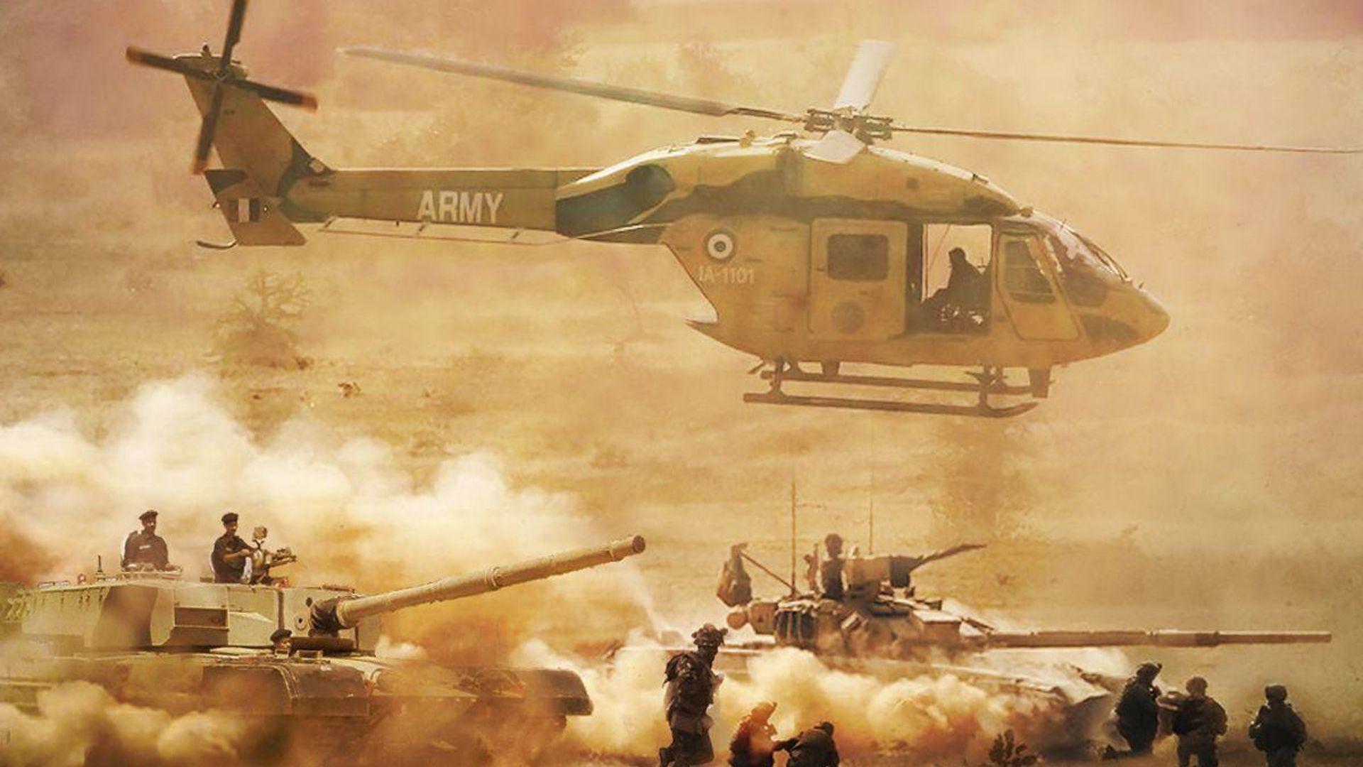1920x1080 Indian Army Helicopter And Tank HD Indian Army Wallpaper