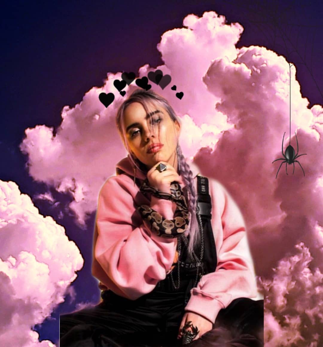 1080x1162 Billie Eilish Pink Wallpaper