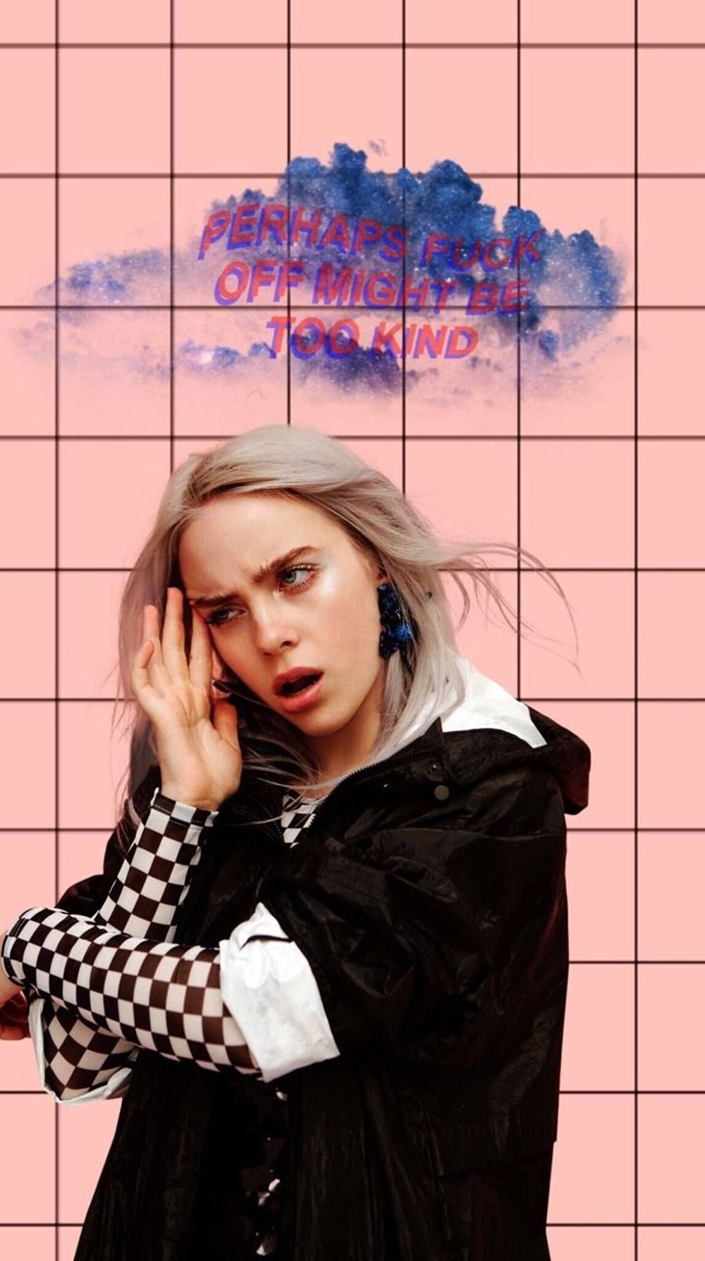 1000x1788 Download Aesthetic Billie Eilish Pink Aesthetic Arctic Monkeys Wallpaper