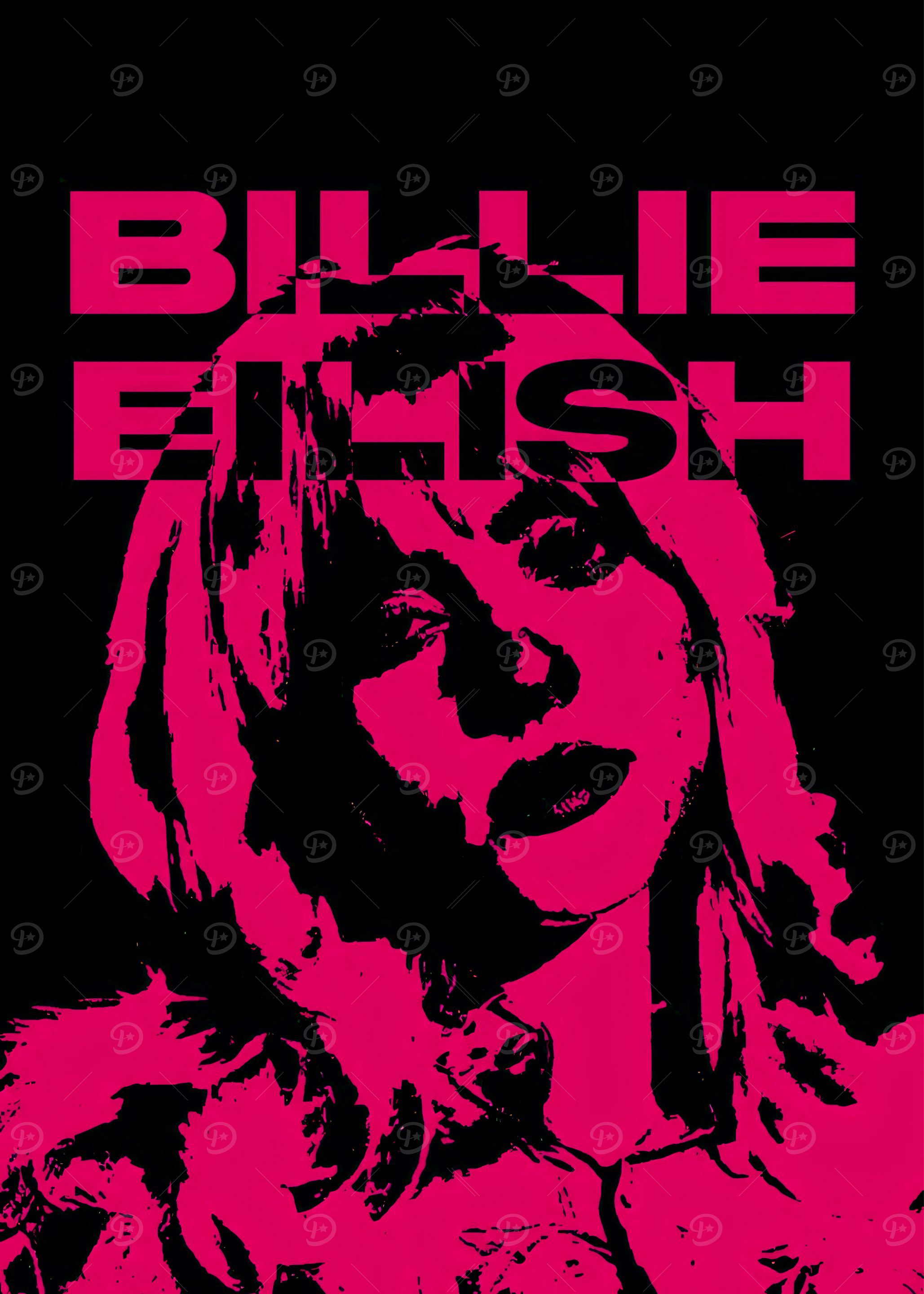 2057x2880 Billie Eilish Portrait' Poster, picture, metal print, paint