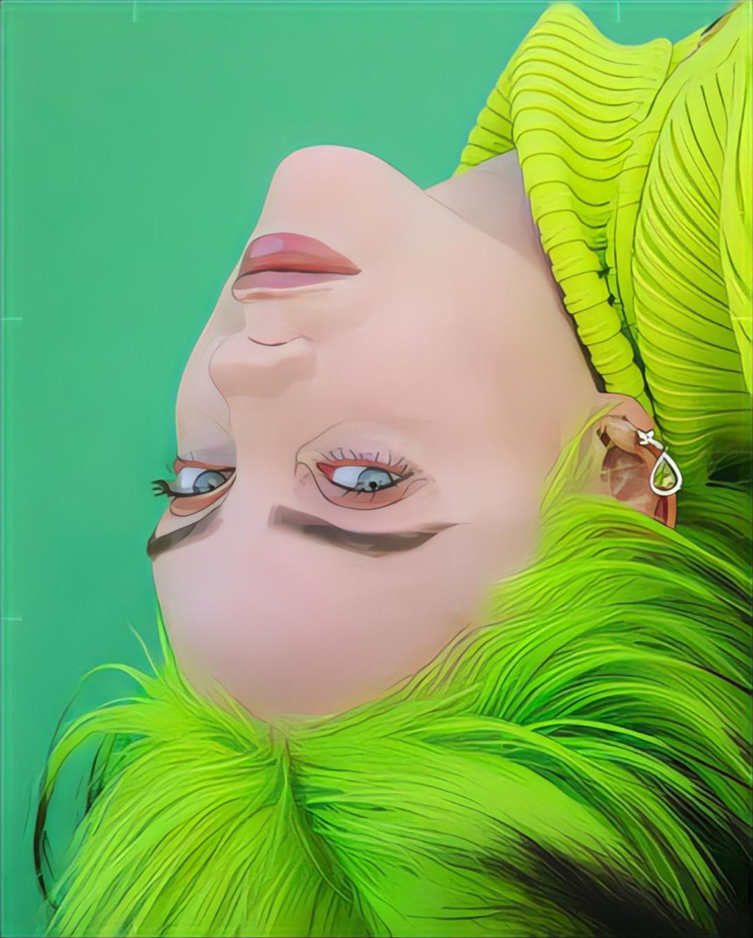 1088x1354 My new thing is applying a “Drawing” filter on Billie's photo and using them as wallpaper