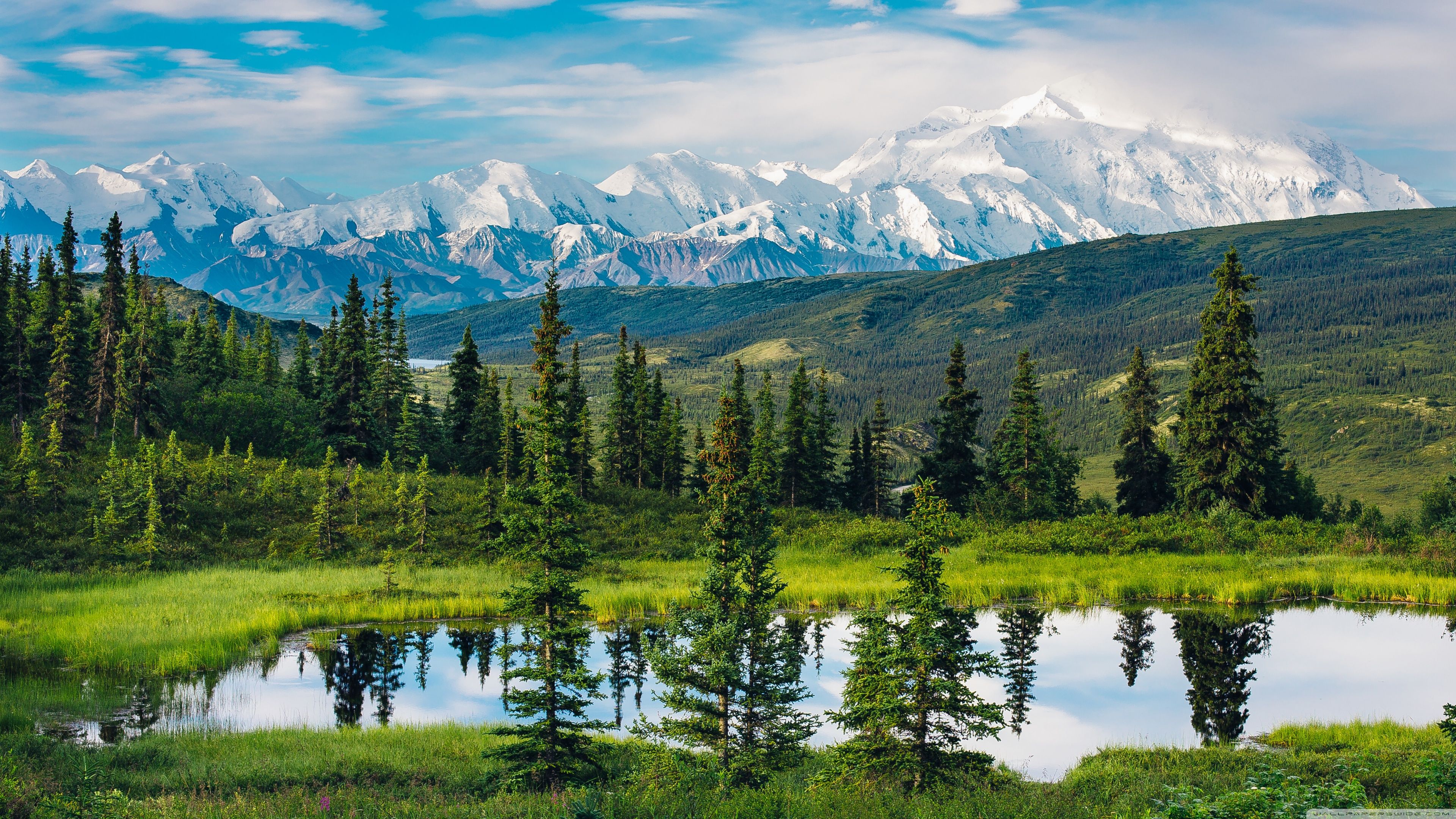 3840x2160 Alaska Range, Beautiful Mountain Landscape 4K UHD Wallpaper for UltraHD Desktop and TV : Widescreen and UltraWide Display : Dual Monitor : Smartphone and Tablet Devices