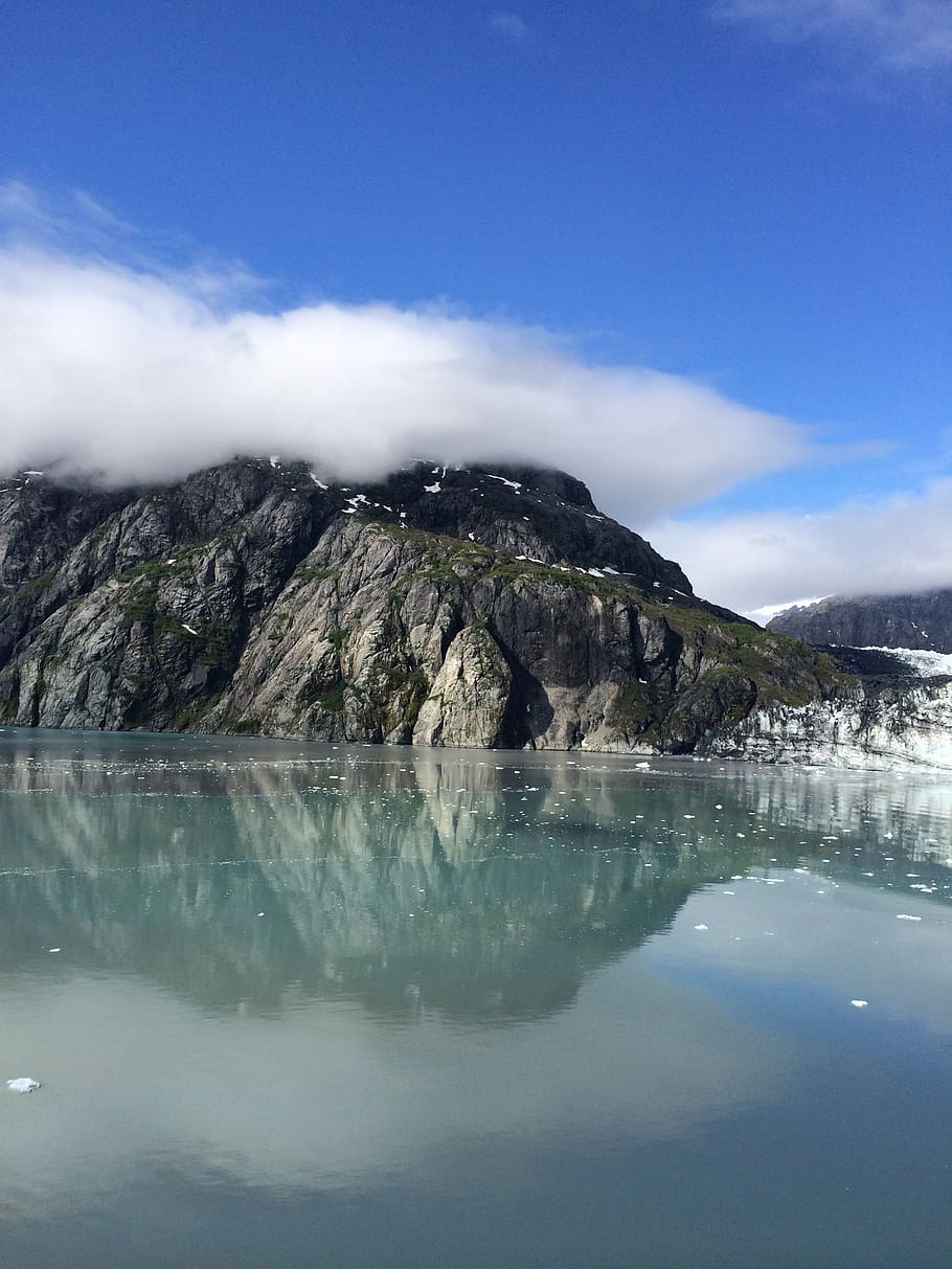 910x1213 HD wallpaper: alaska, glacier, sky, ice, landscape, park, nature, water, national