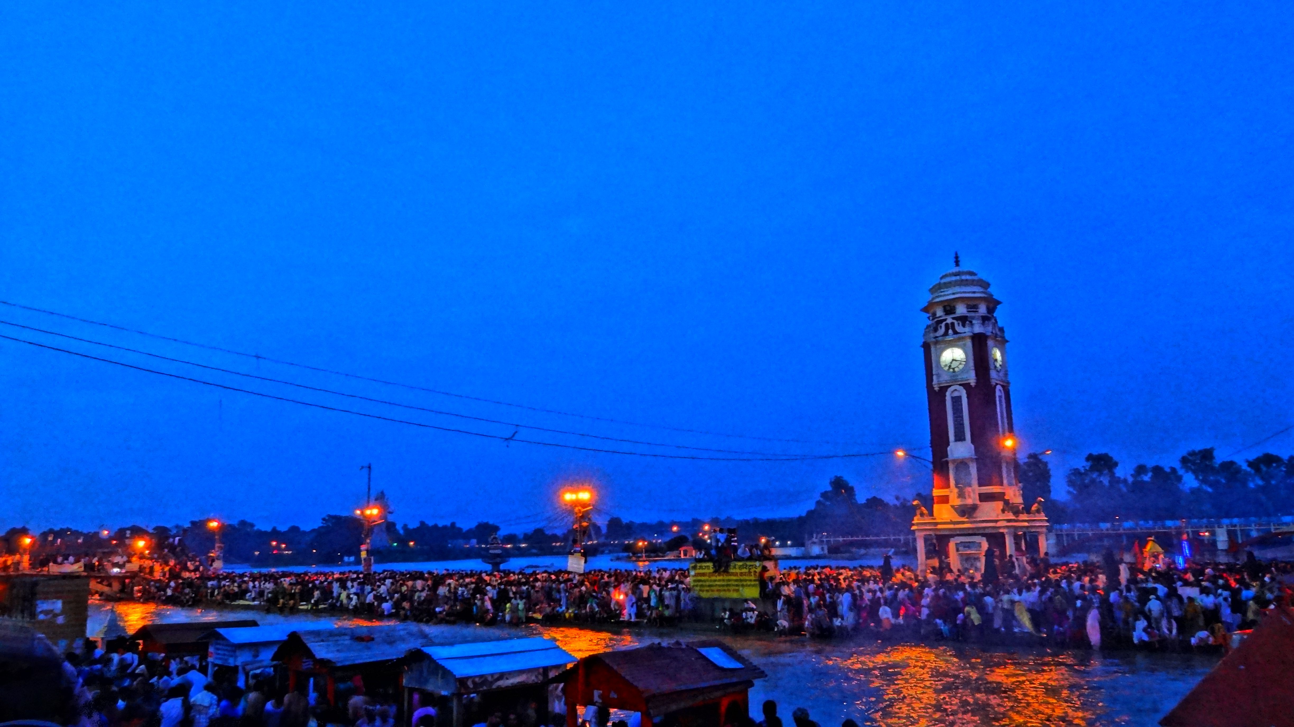 4896x2752 Ganga Ghat At Evening In The Haridwar, Uttarakhand 2013 09 25 22
