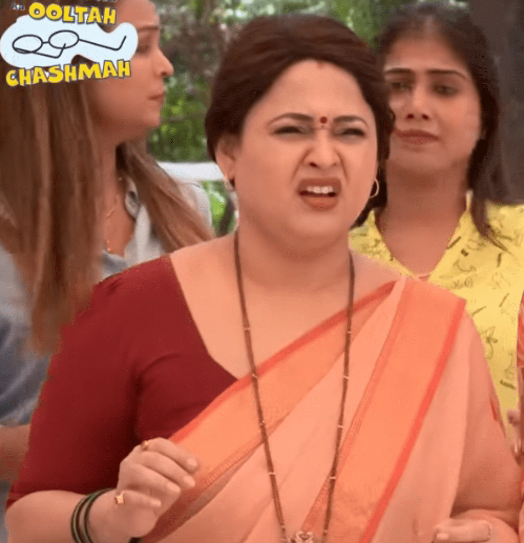 1080x1119 I haven't watched new episodes for some years now but why doesn't Madhavi wear a sleeveless blouse now, and what happened to her hair?