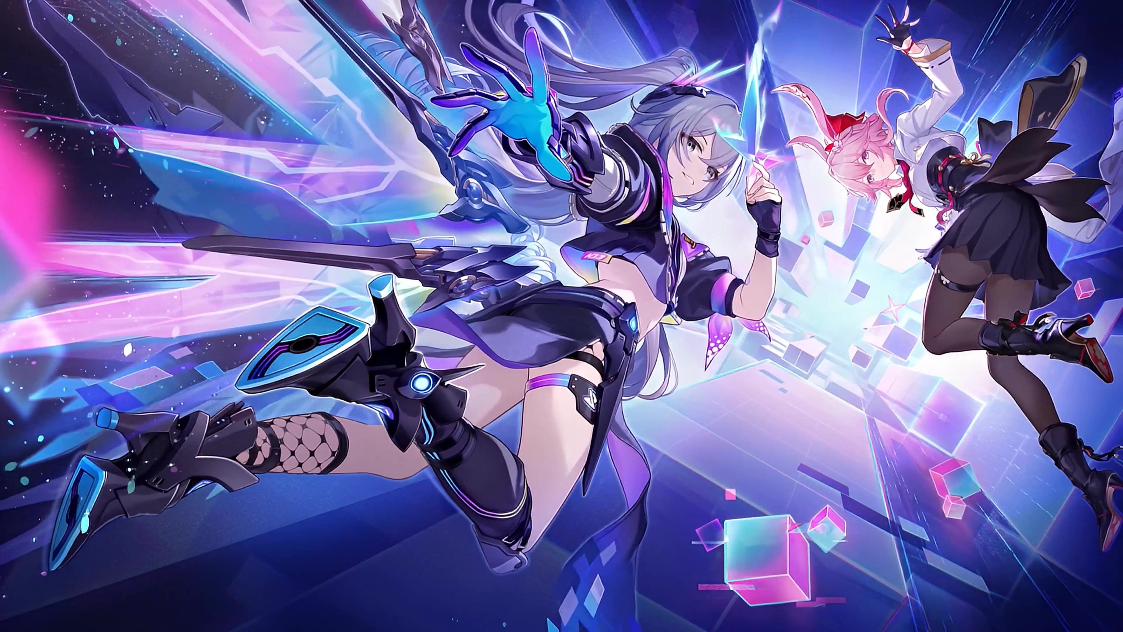 3840x2160 Silver Wolf & Evanescia (HSR) Live Wallpaper