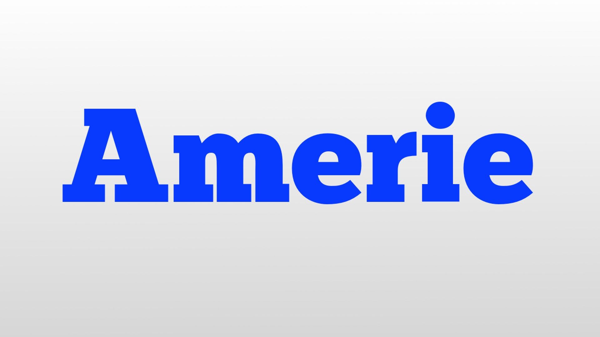 1920x1080 Amerie meaning and pronunciation