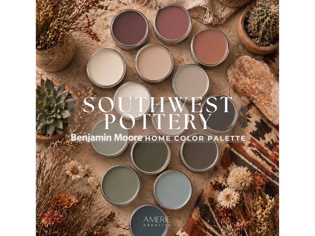 1024x768 Southwest Pottery Benjamin Moore Paint Color Palette Whole House Paint Color Scheme Terracotta Paint Colors Earthy Neutral Paint Color 2026