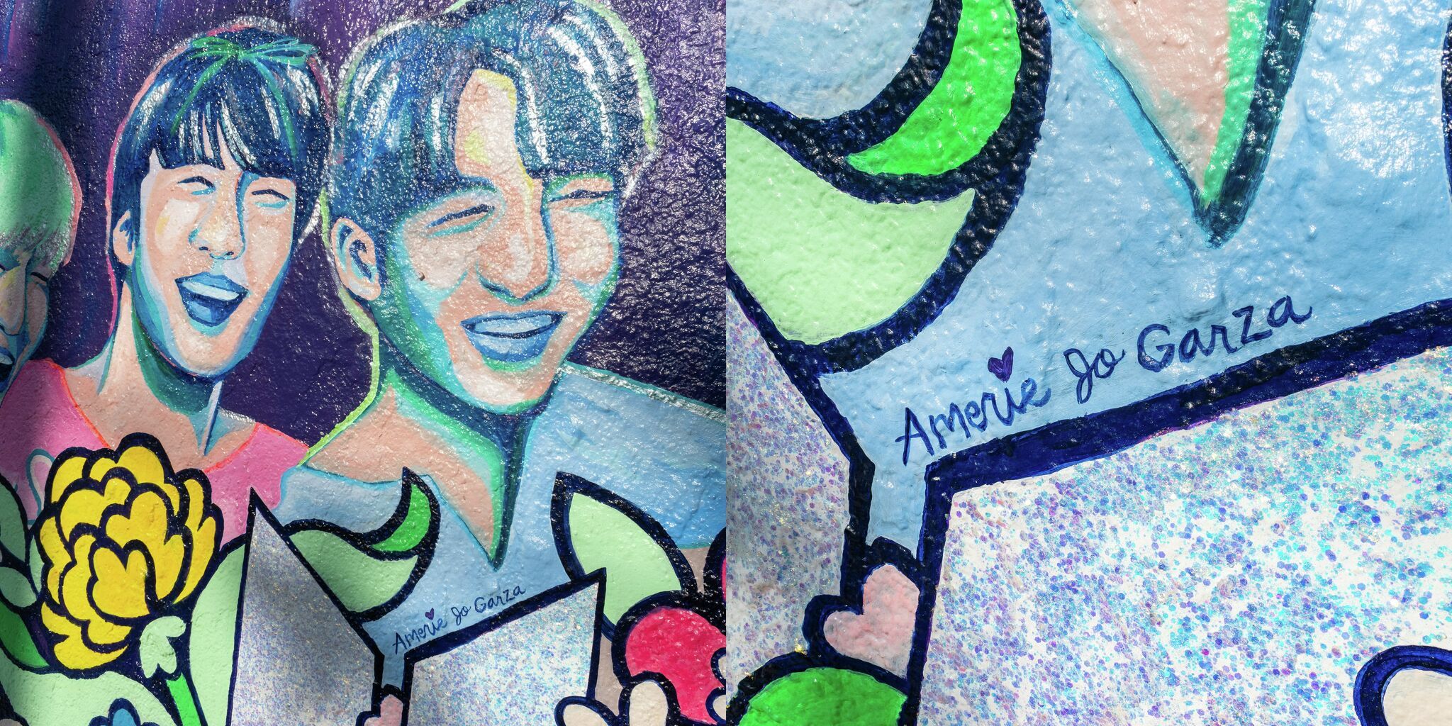 2048x1024 BTS mural in Houston honors Uvalde hero Amerie Jo Garza