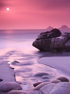 240x320 Rock Beach Cool Sunset Nokia Nokia Samsung Xcover LG G350 Android , HD 4k Wallpaper, Image, Background, Photos and Picture