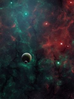 240x320 Download wallpaper 240x320 space, planets, universe, galaxy, outer space, art old mobile, cell phone, smartphone HD background