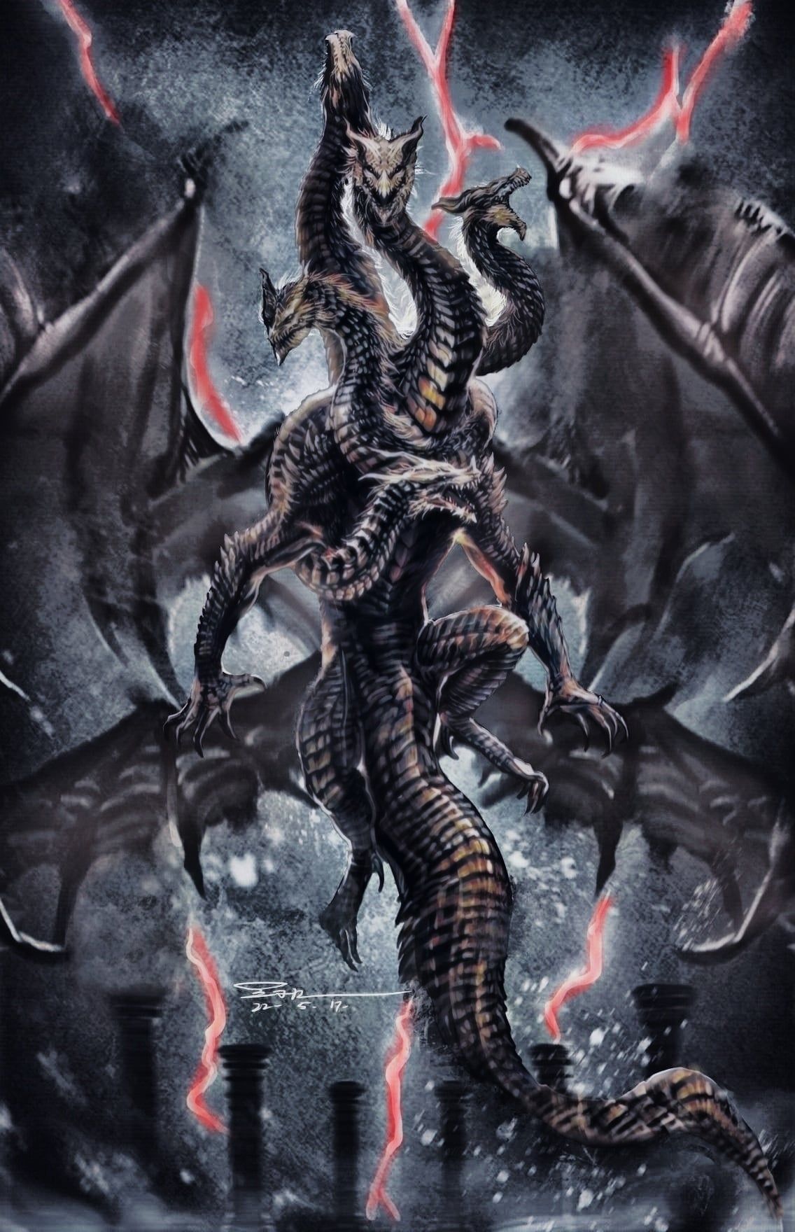 1136x1760 I coloured dragonlord placidusax in his prime