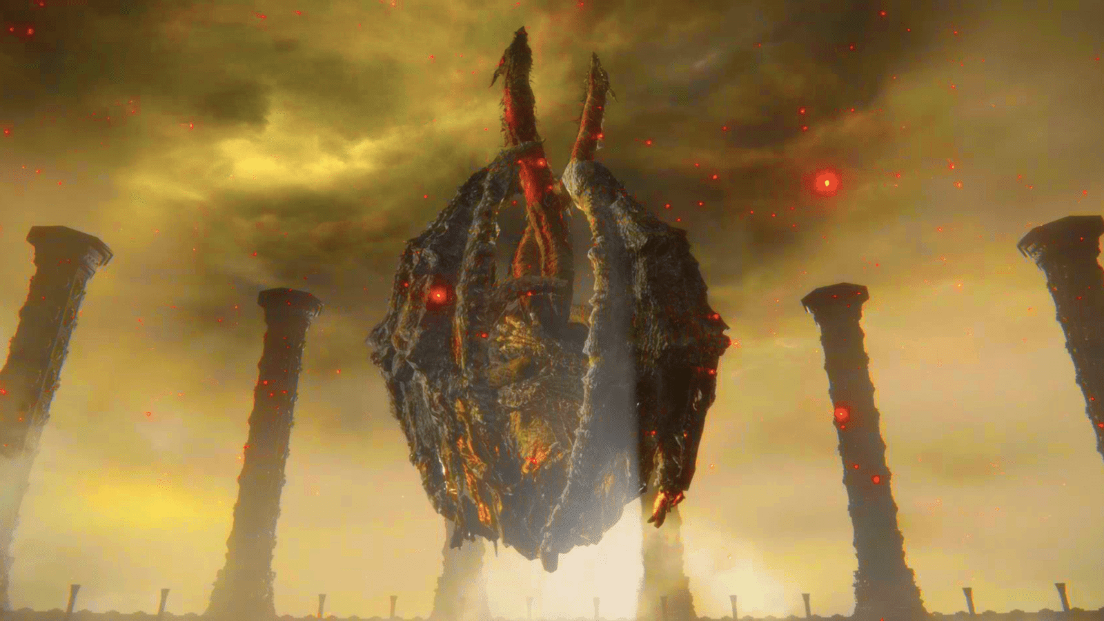 1600x900 Elden Ring Dragonlord Placidusax boss fight walkthrough. Rock Paper Shotgun