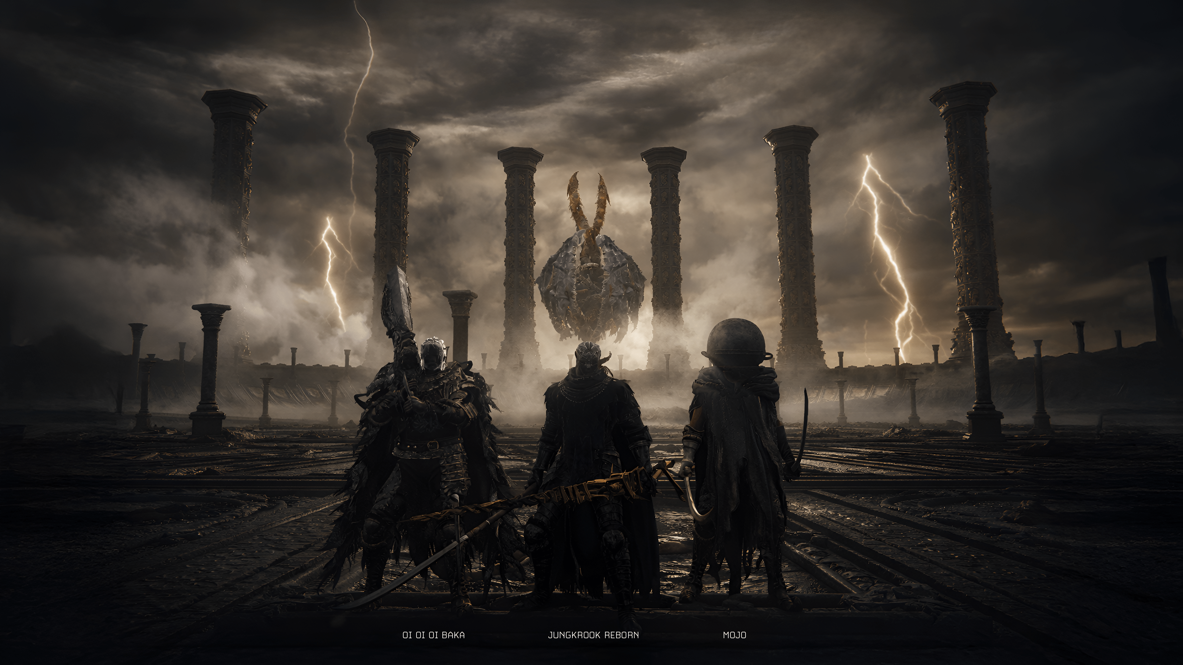 3840x2160 4k Edited In Game Screenshot Of Me And Buddies Vs Dragonlord Placidusax