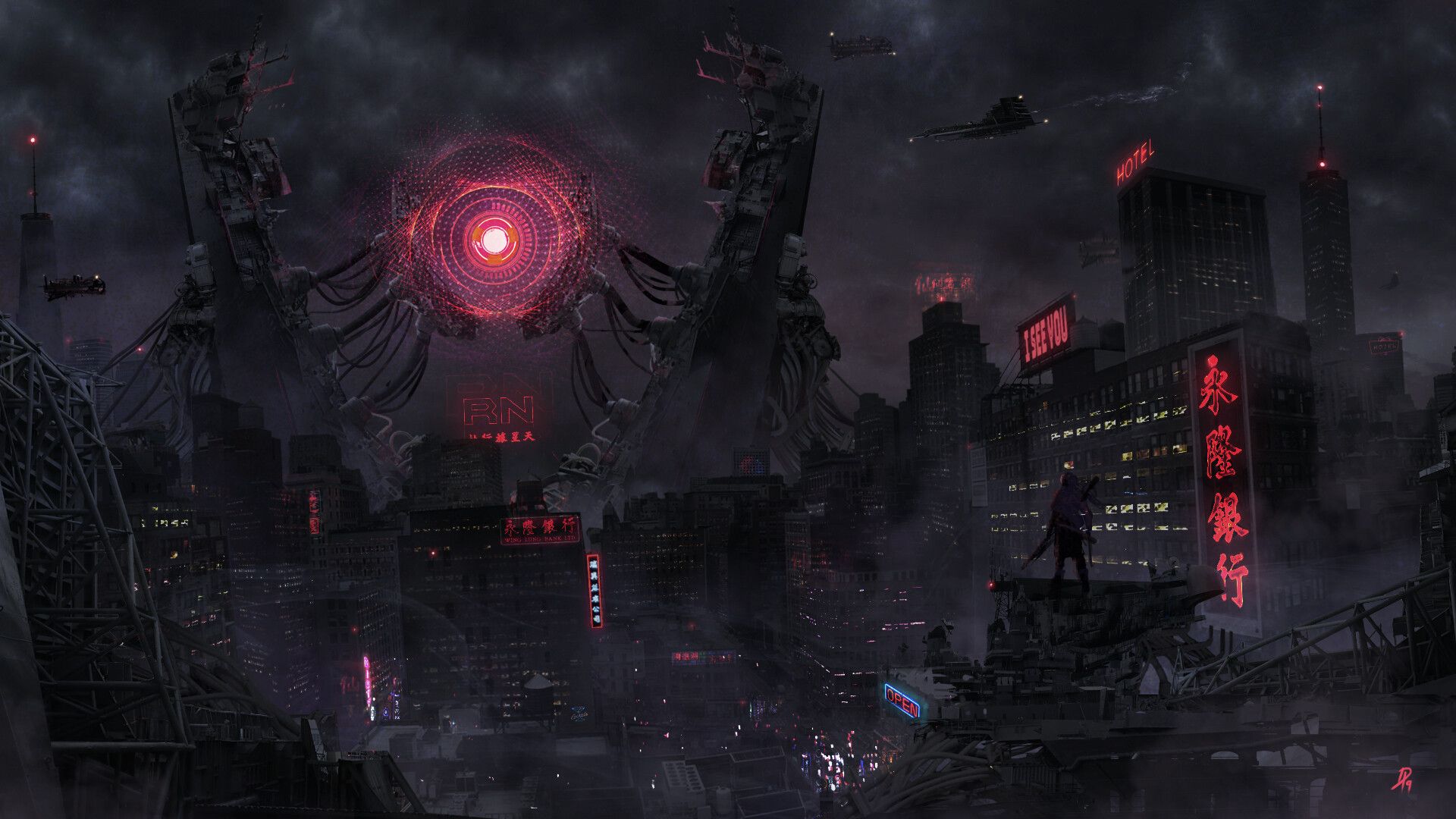 1920x1080 CyberPunk City
