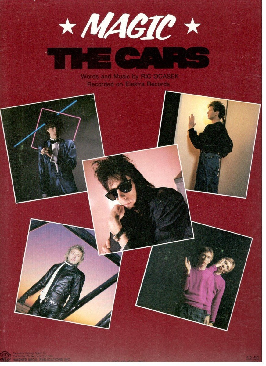 872x1200 THE CARS MAGIC SHEET MUSIC 1984 EXTREMELY RARE BRAND NEW ON SALE MINT CONDITION