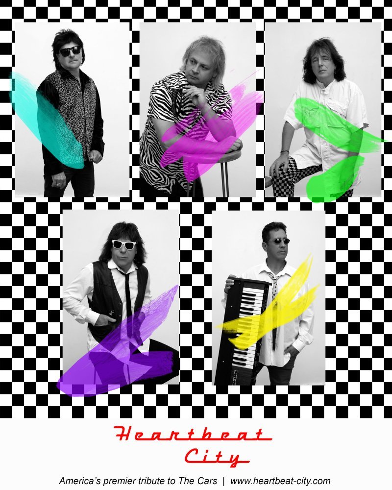 800x1000 Heartbeat City. Cars Tribute Band