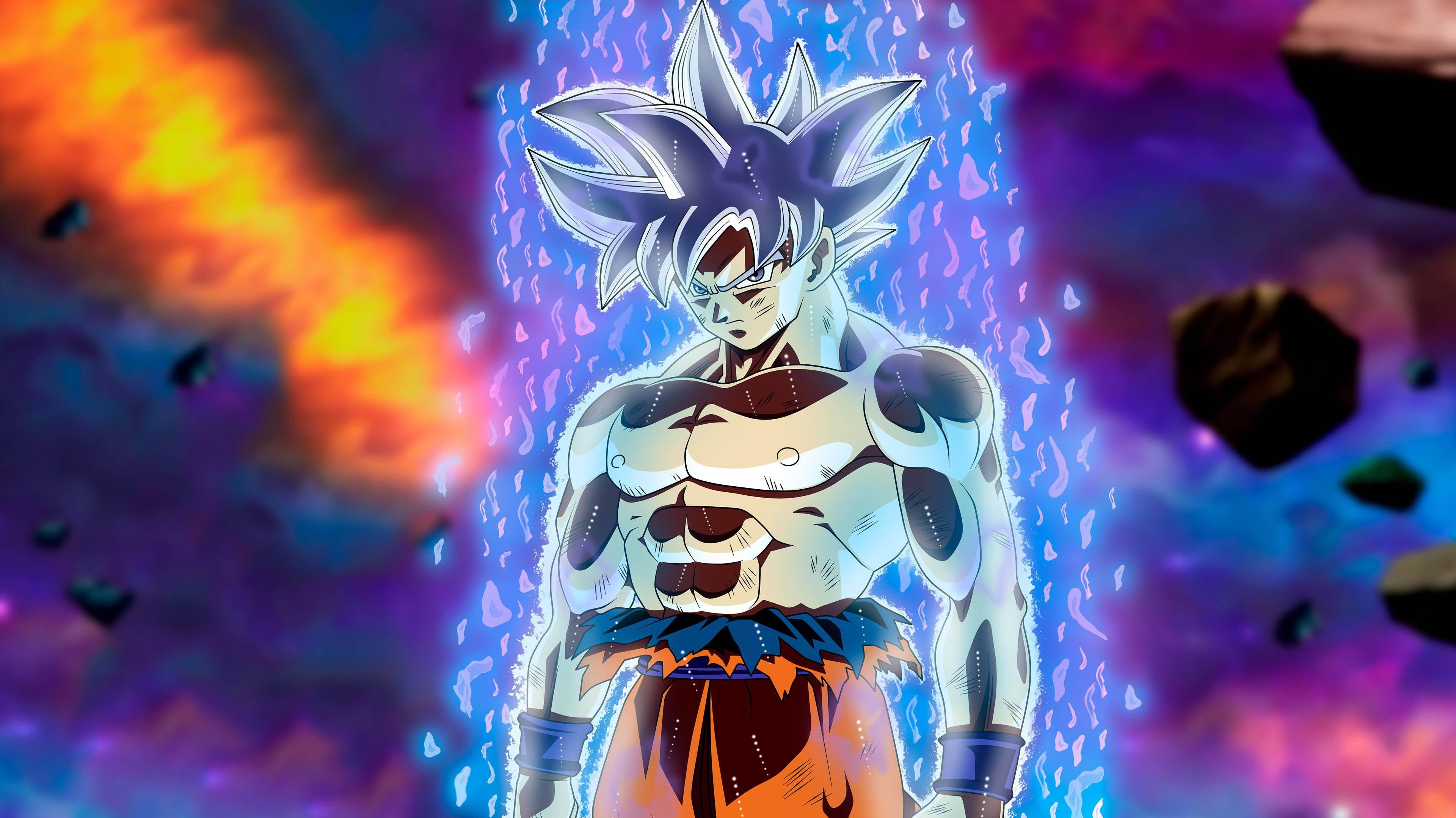 3840x2160 Download Super Saiyan God Goku DBZ 4K Wallpaper