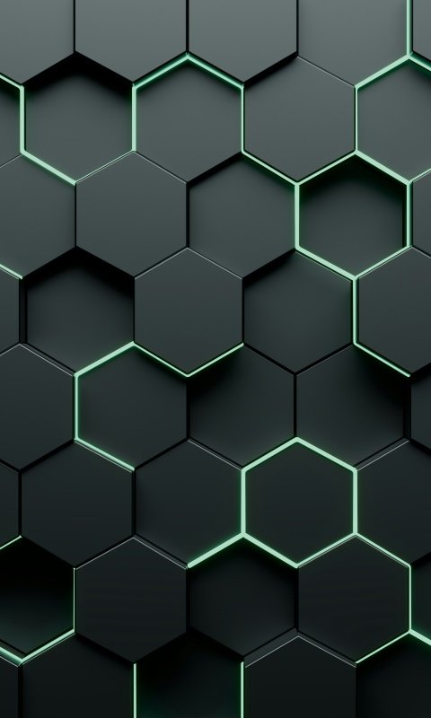 480x800 Honeycomb Wallpaper 4K, Hexagons, Dark abstract