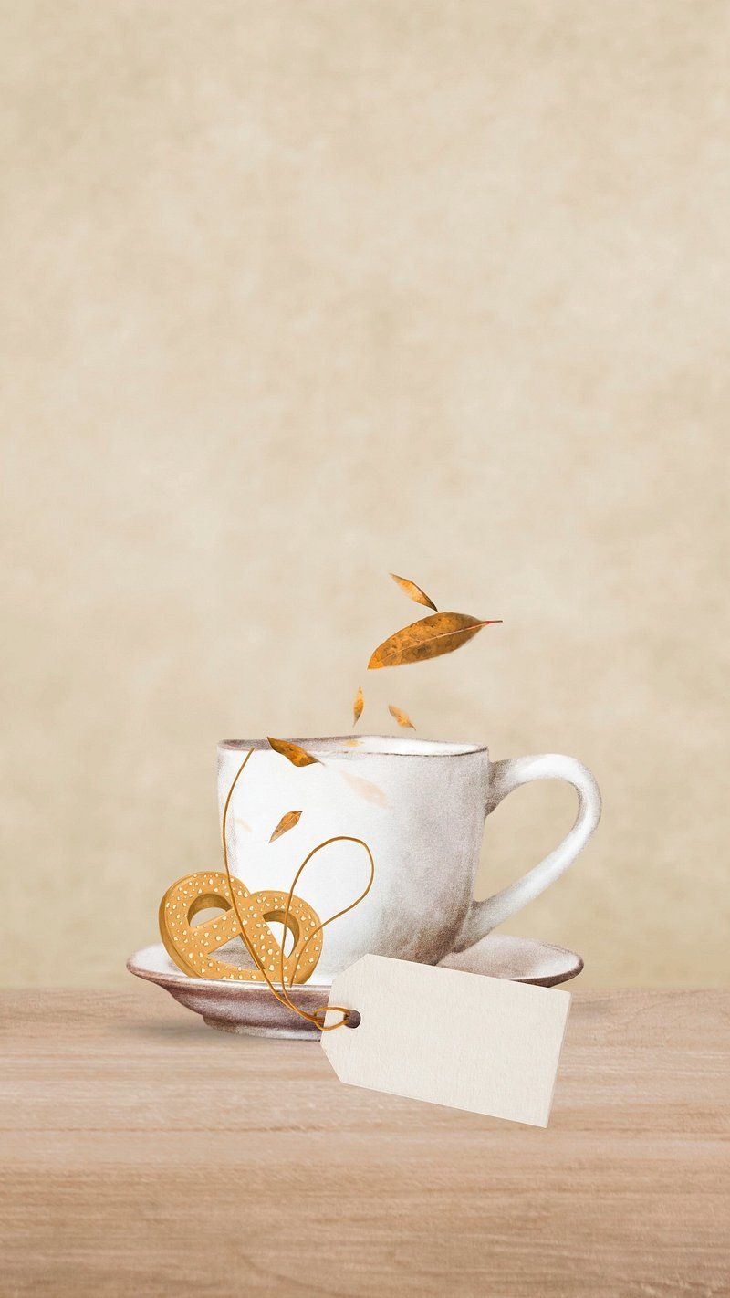 800x1422 Aesthetic coffee cup iPhone wallpaper. Premium Photo Illustration