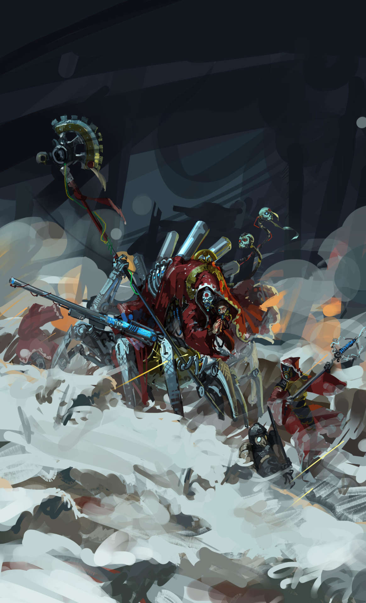 1164x1920 Belisarius Cawl Warhammer 40K Artwork