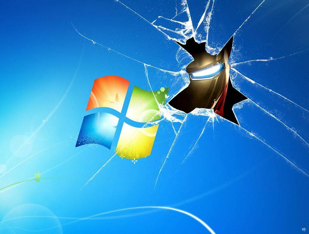 1024x775 Download Iron Man Broken Windows Screen Wallpaper