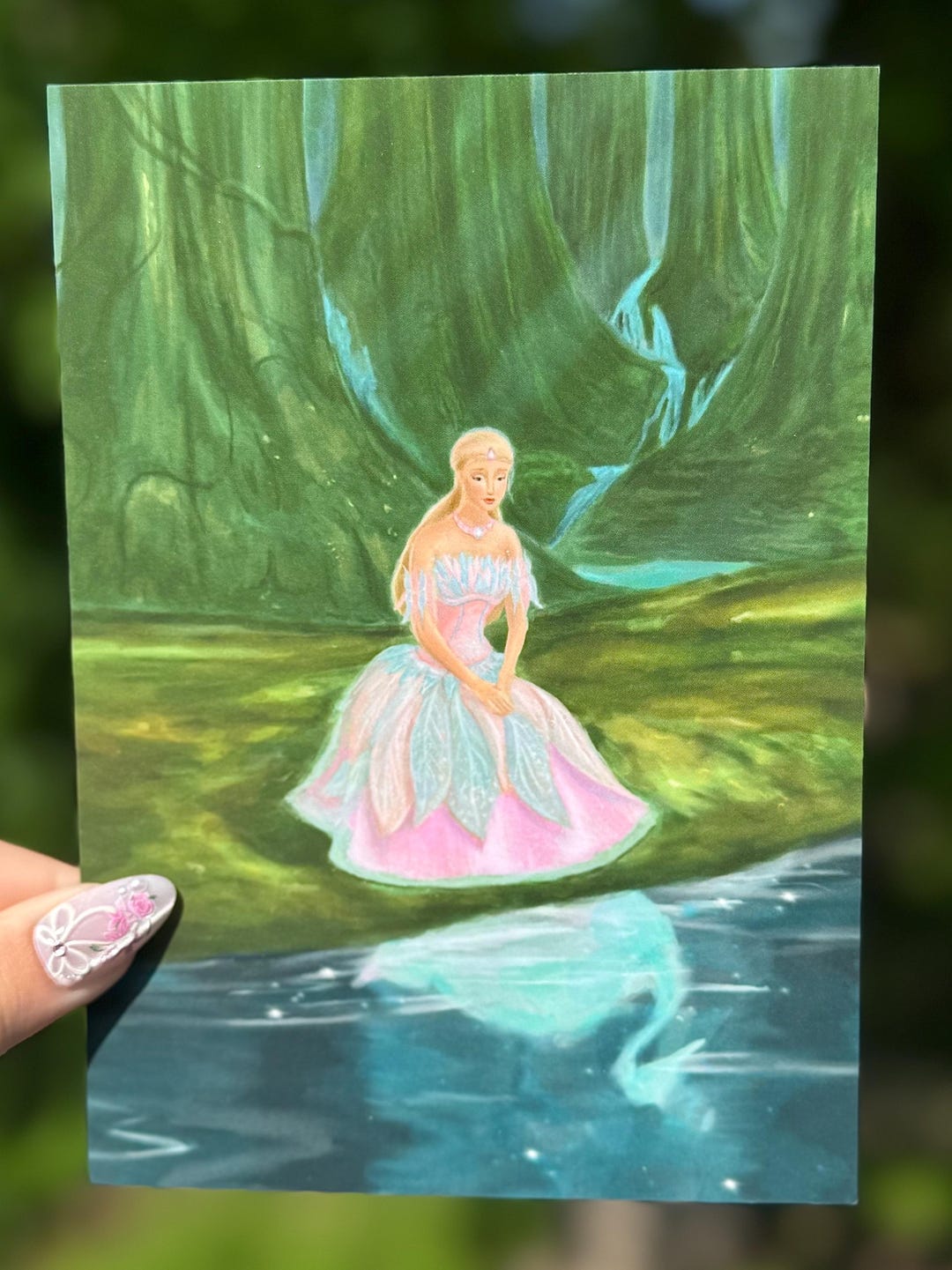 1080x1441 Swan Lake Barbie Inspired Print