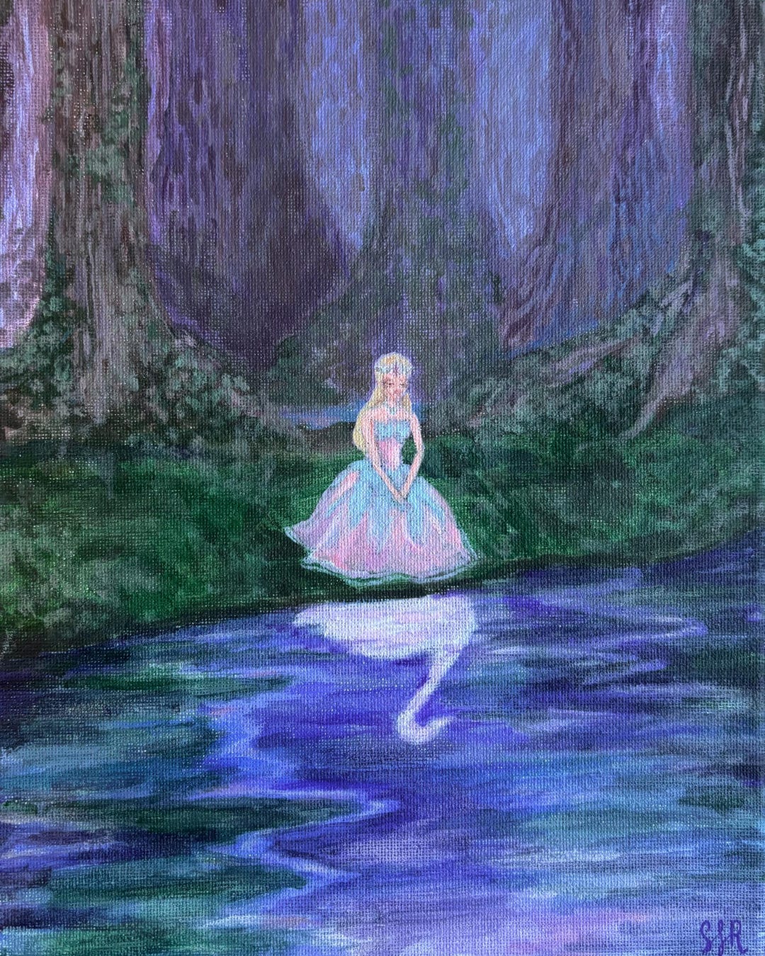 1080x1350 Swan Lake Print