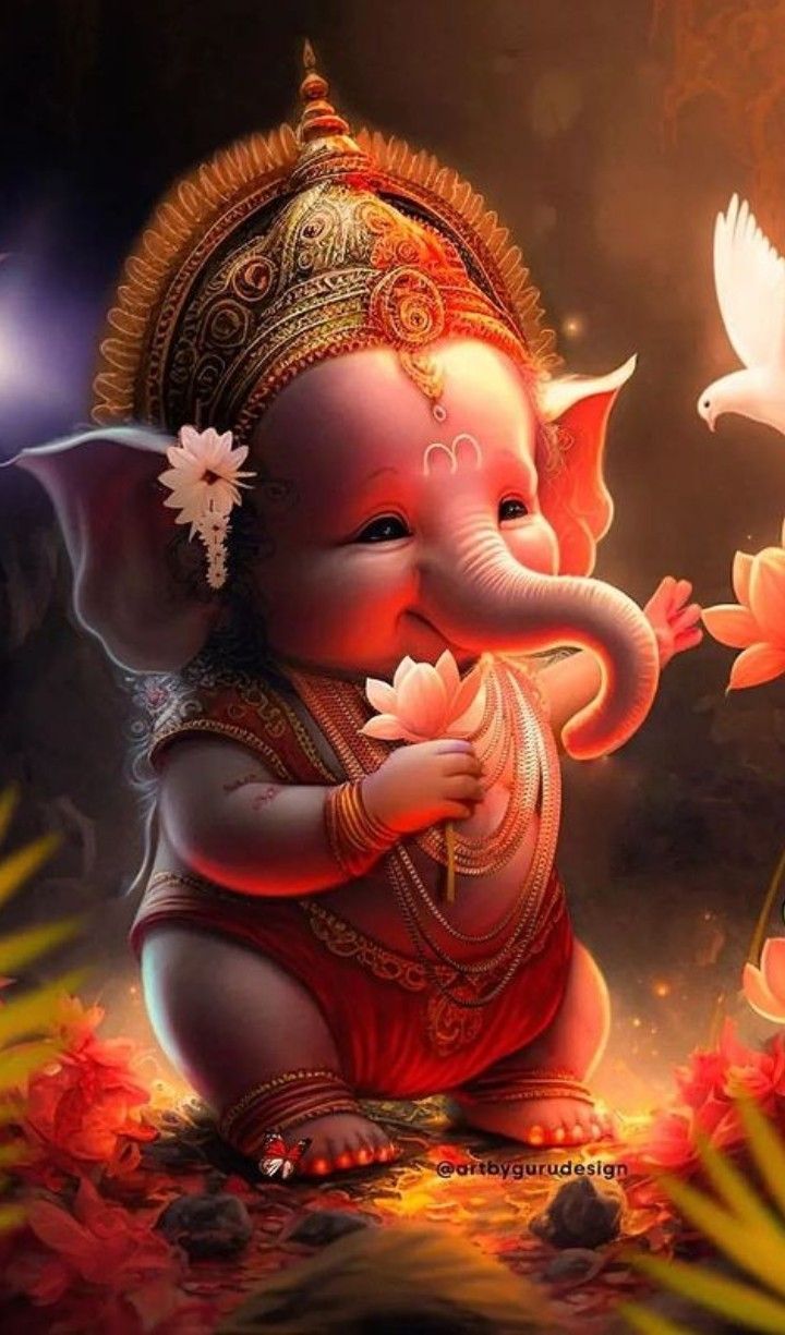 720x1225 Cute vinayaka image. Cute vinayagar image, Lord ganesha paintings, Ganesh image