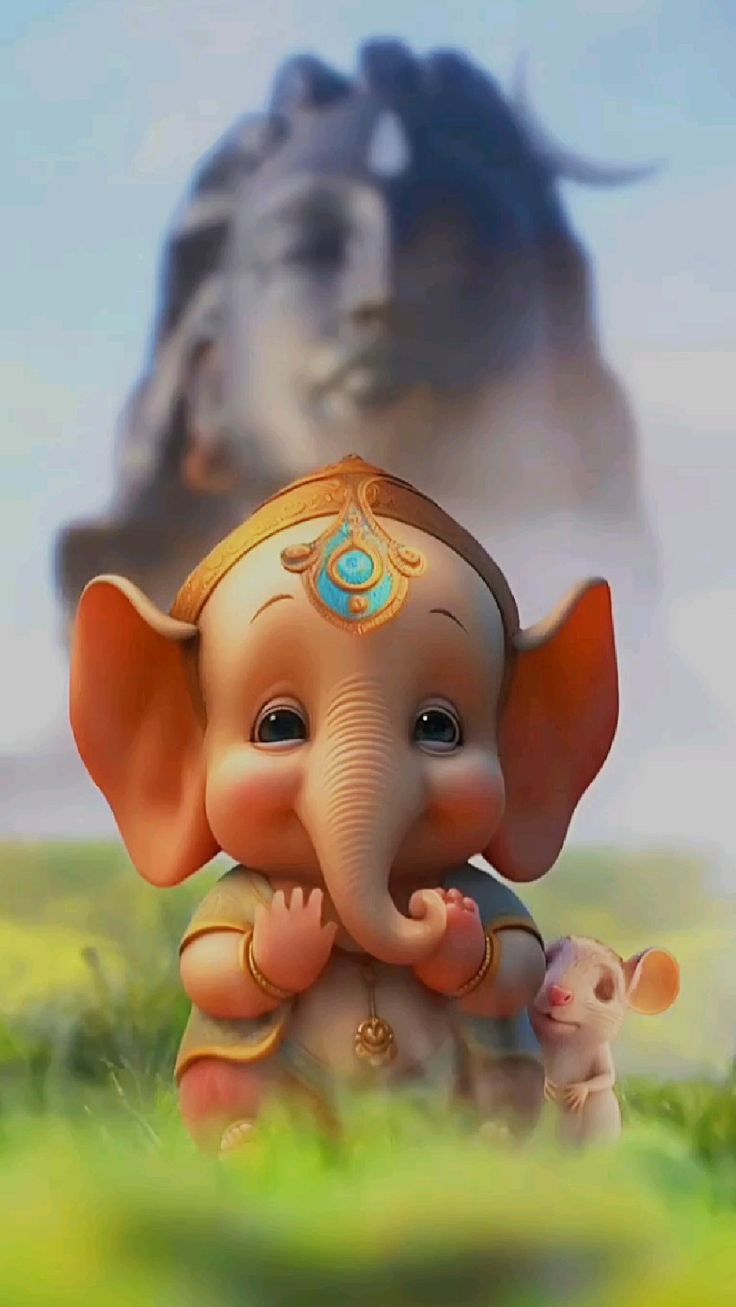 736x1307 Cute little Ganesh wallpaper. Thank you lord, Glitter wallpaper, Lord ganesha