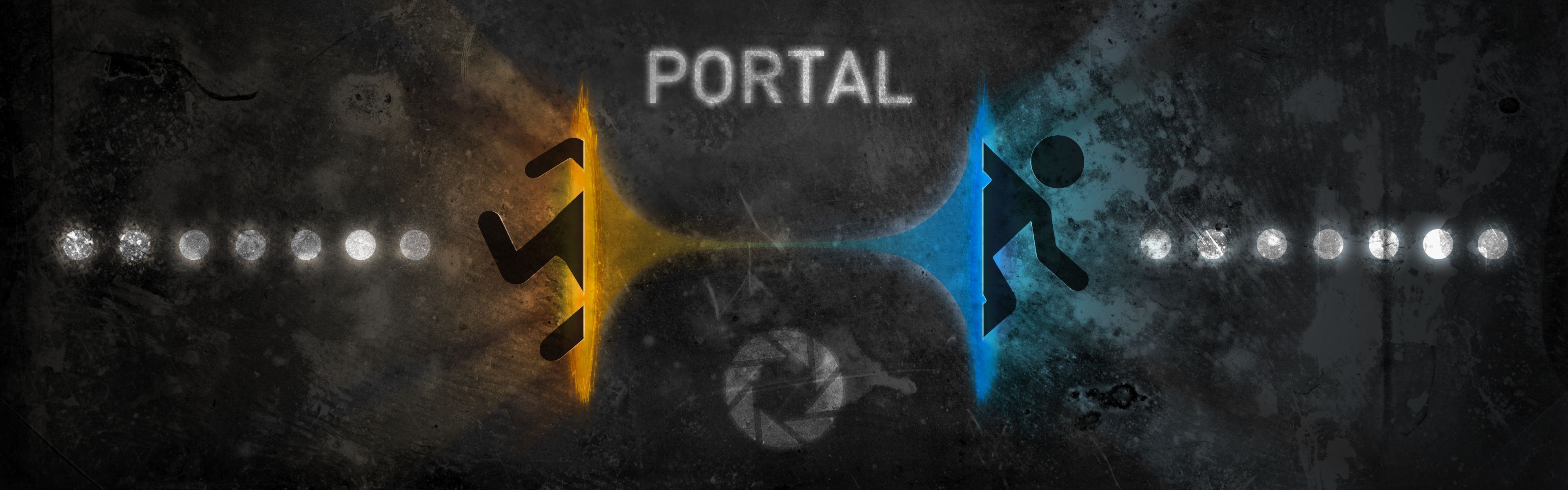 3840x1200 Portals Wallpaper
