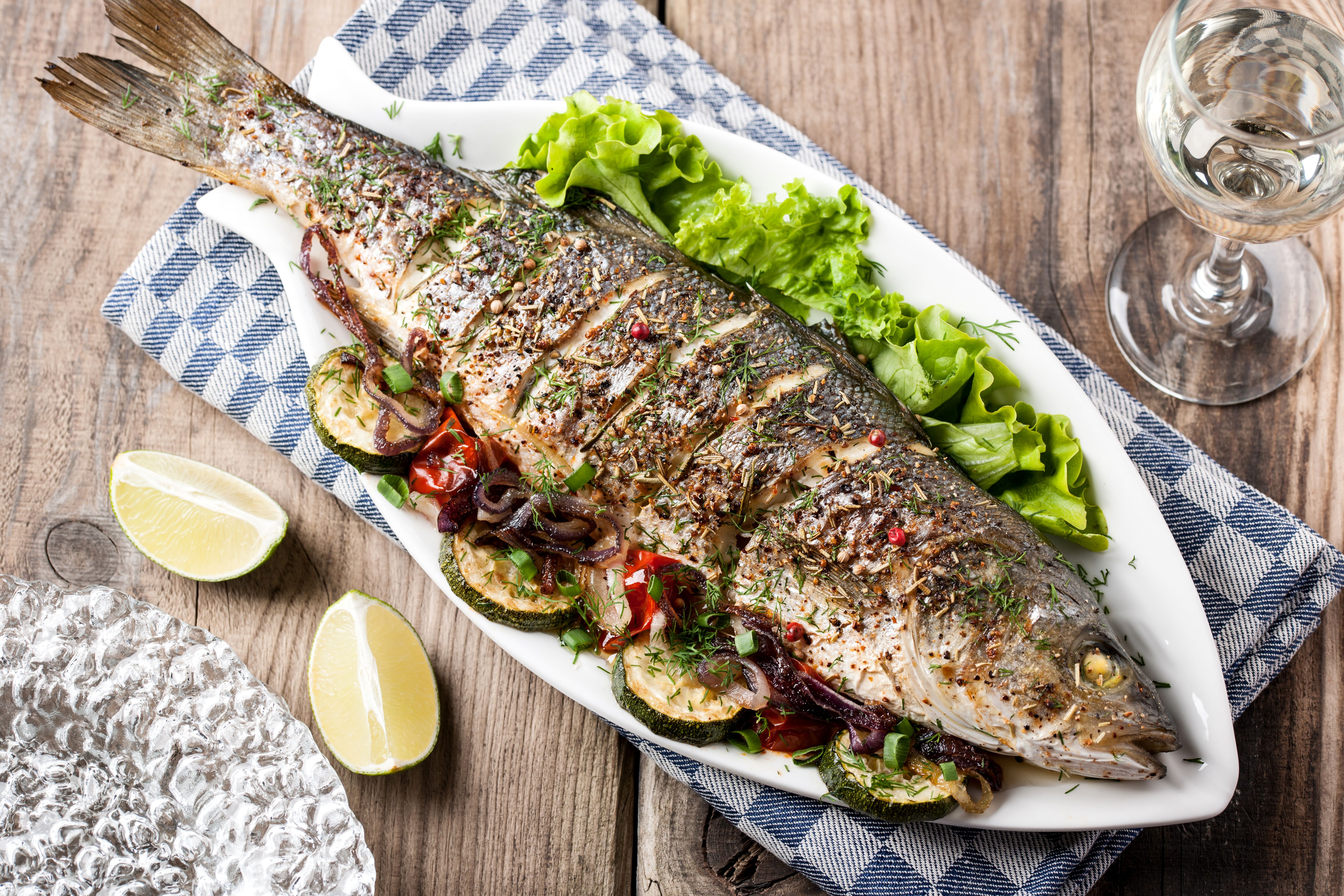 6048x4032 4K Ultra HD Grilled Fish Feast Meal Delightx4032