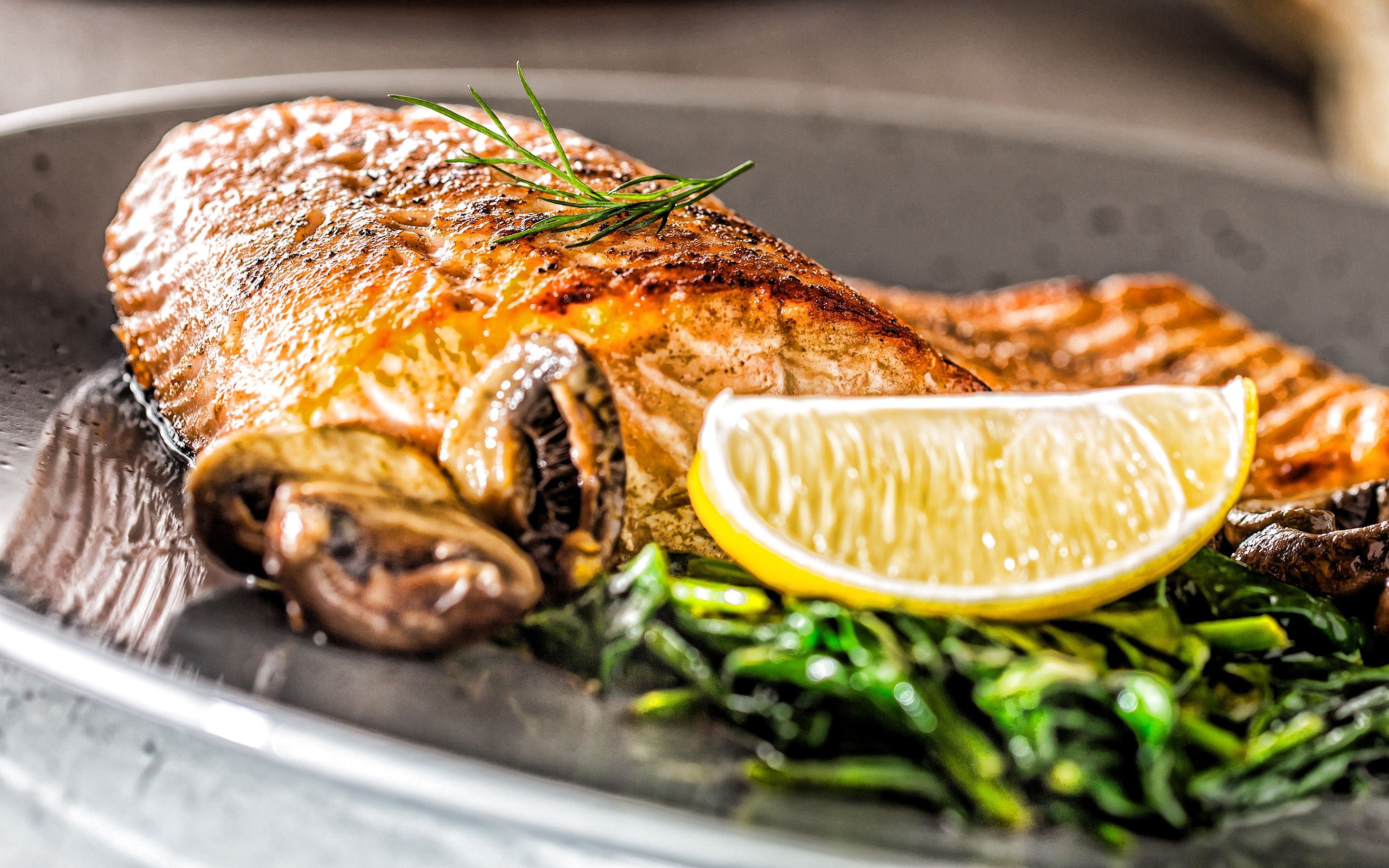 2880x1800 Grilled Fish Wallpaper