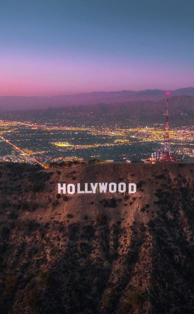 800x1292 California, sunset, sky, famosos, hollywood, landscape, HD phone wallpaper