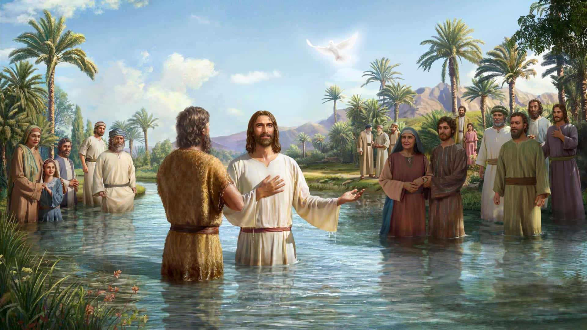 1920x1080 Download John The Baptist And Jesus God Picture
