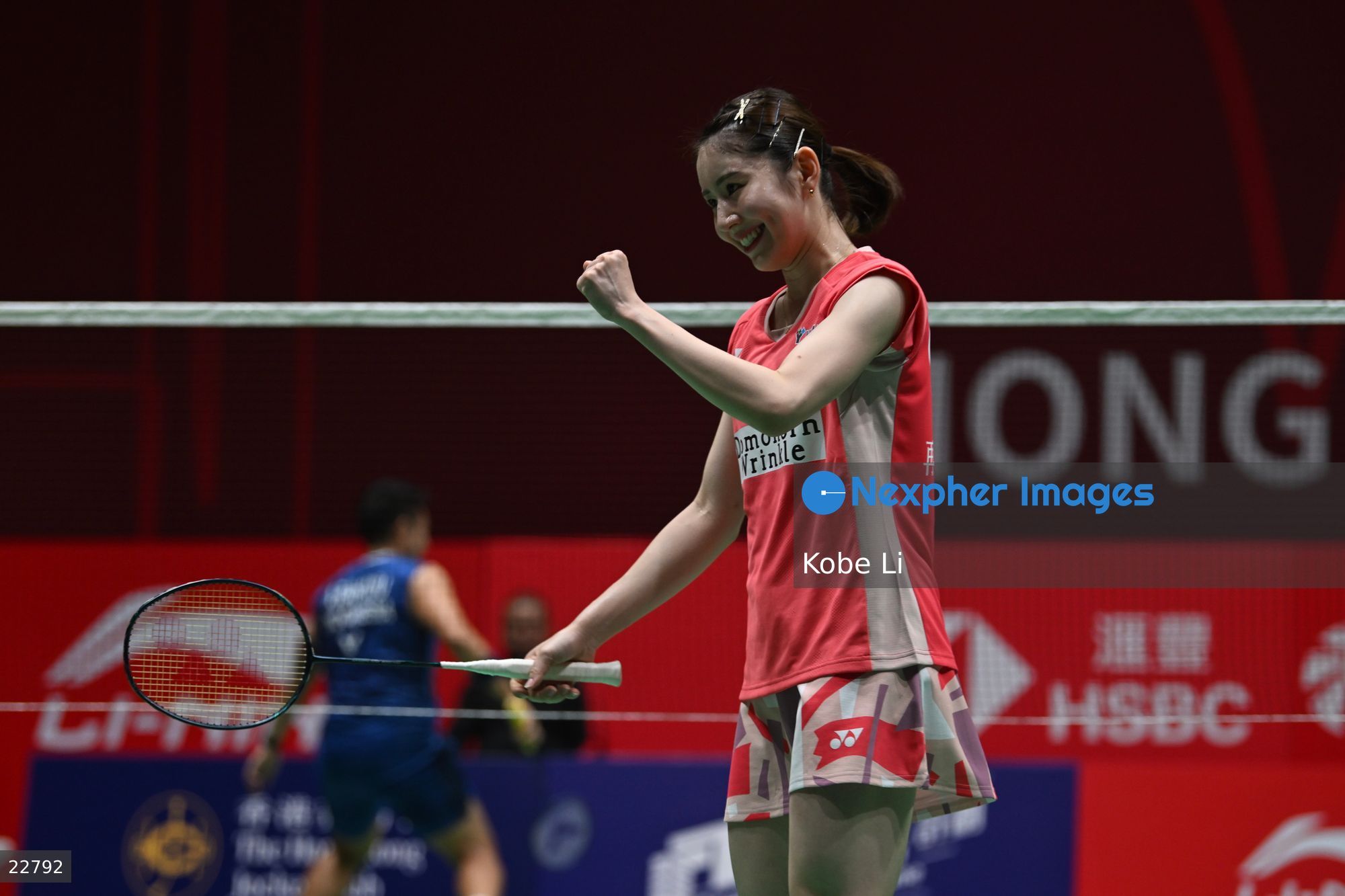 2000x1333 Chiharu Shida, the Japan badminton player during the match on. Sports Photo