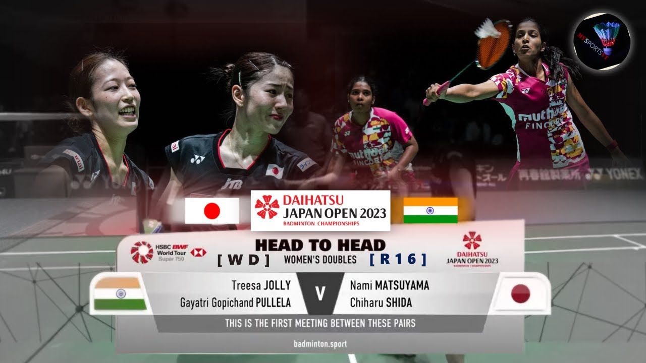 1280x720 Nami MATSUYAMA & Chiharu SHIDA (JPN) vs Treesa JOLLY & GAYATRI GOPICHAND PULLELA (IND)#JapanOpen2023