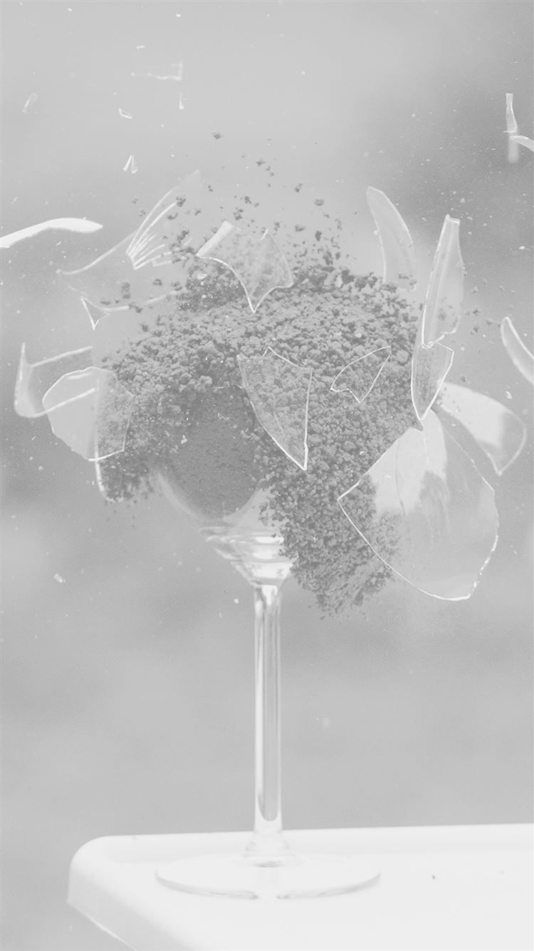 750x1334 Glass Breaking Nature Art White iPhone 8 Wallpaper Free Download