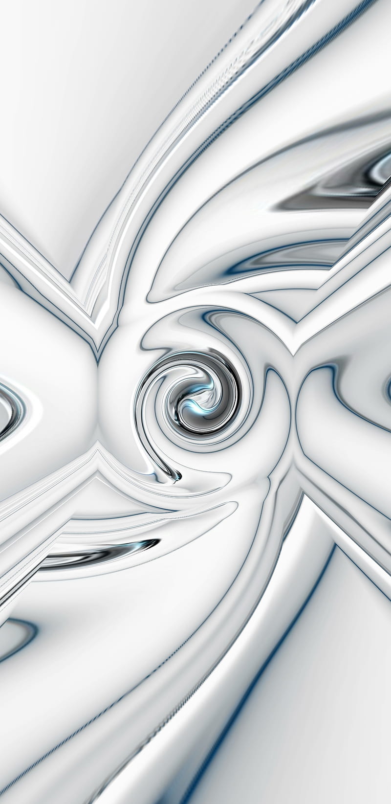 800x1644 Abstract white, girl, gray, desenho, glass, black, circle, swirl, teal, HD phone wallpaper