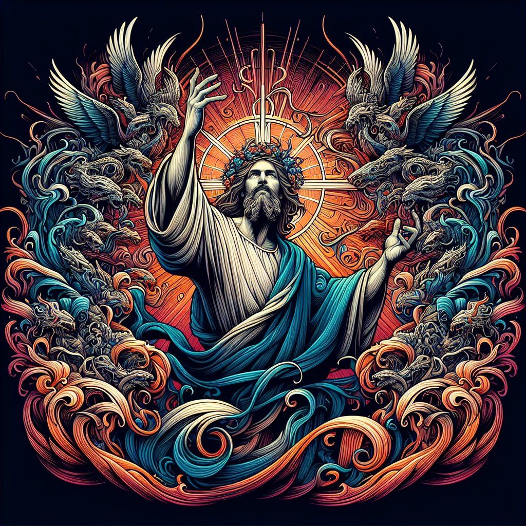 1024x1024 Luke 1:69 Artwork