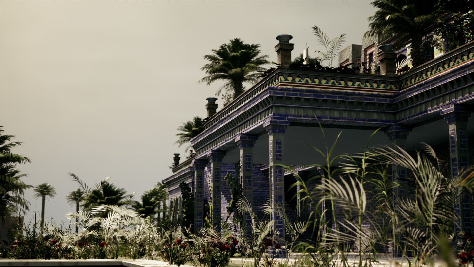 1920x1080 Hanging Gardens of Babylon Wallpaper