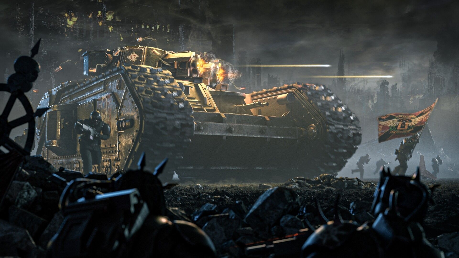1920x1080 Warhammer 40k Cadians Advance
