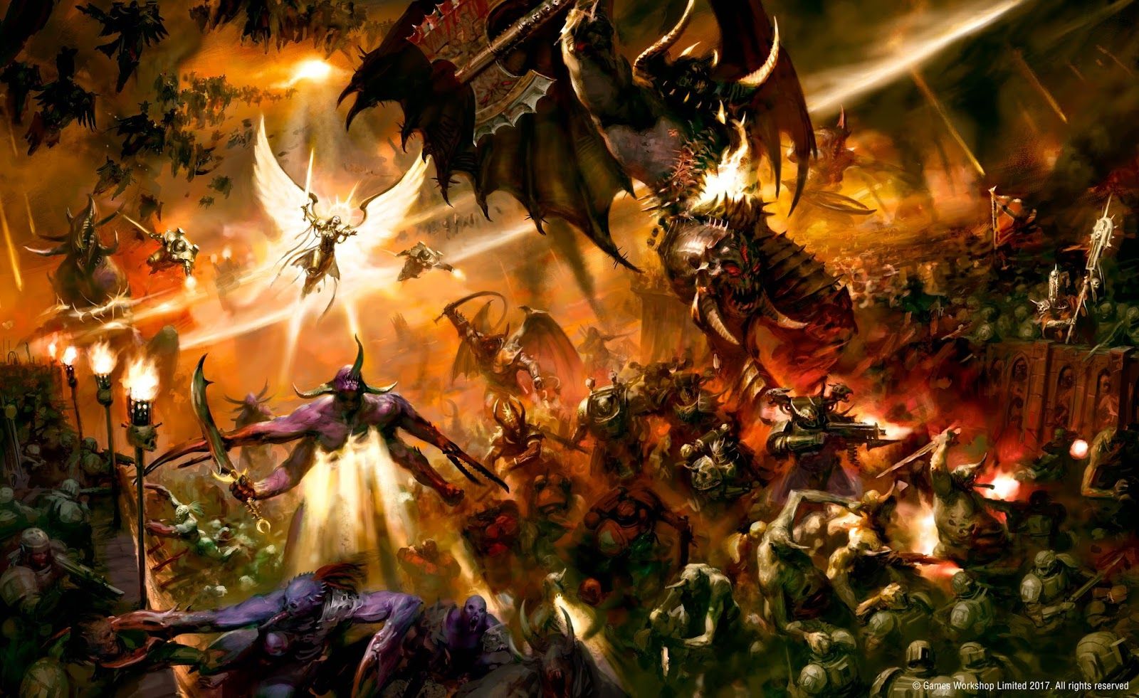 1600x981 Imperial Knights and Adeptus Mechanicus: Free wallpaper from Warhammer Community